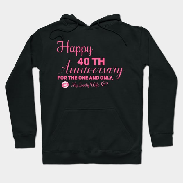 Happy 40th anniversary for the one and only, My lovely wife Hoodie by Aloenalone